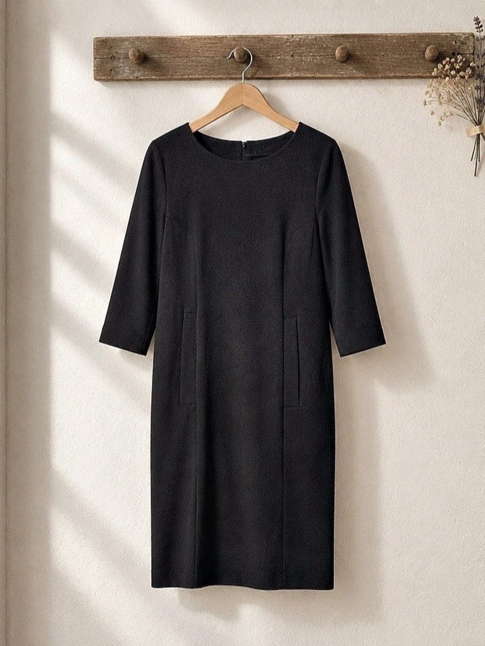 HUGO Nereya Dress Black Mini Dress Size Medium
